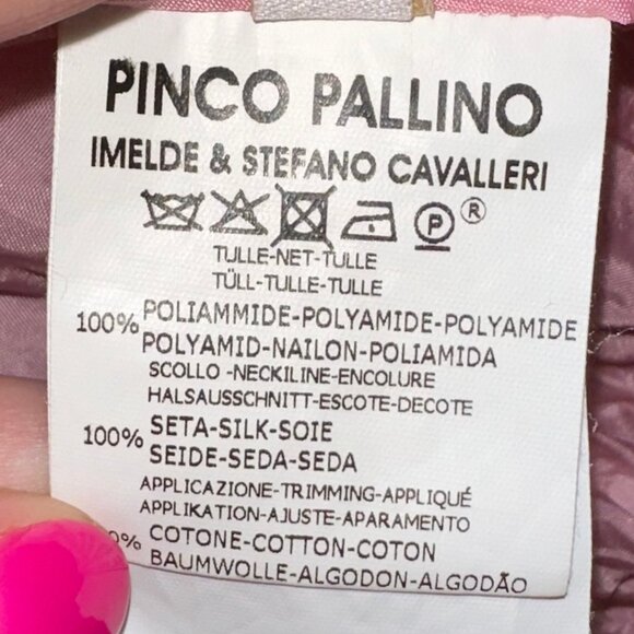 Pinco Pallino Imelde & Stefano Cavalleri Girls Designer Lace Bubble Dress Size 6 - Picture 7 of 12